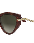 Serpenti Havana Cat Eye Sunglasses