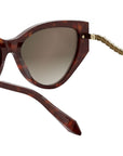 Serpenti Havana Cat Eye Sunglasses