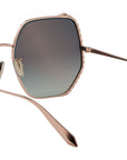 Serpenti Rose Geometric Sunglasses