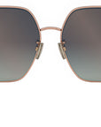 Serpenti Rose Geometric Sunglasses