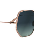 Serpenti Rose Geometric Sunglasses