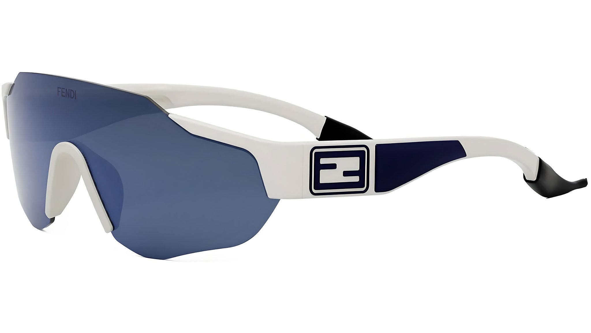 Fendi Sport White Geometric Sunglasses