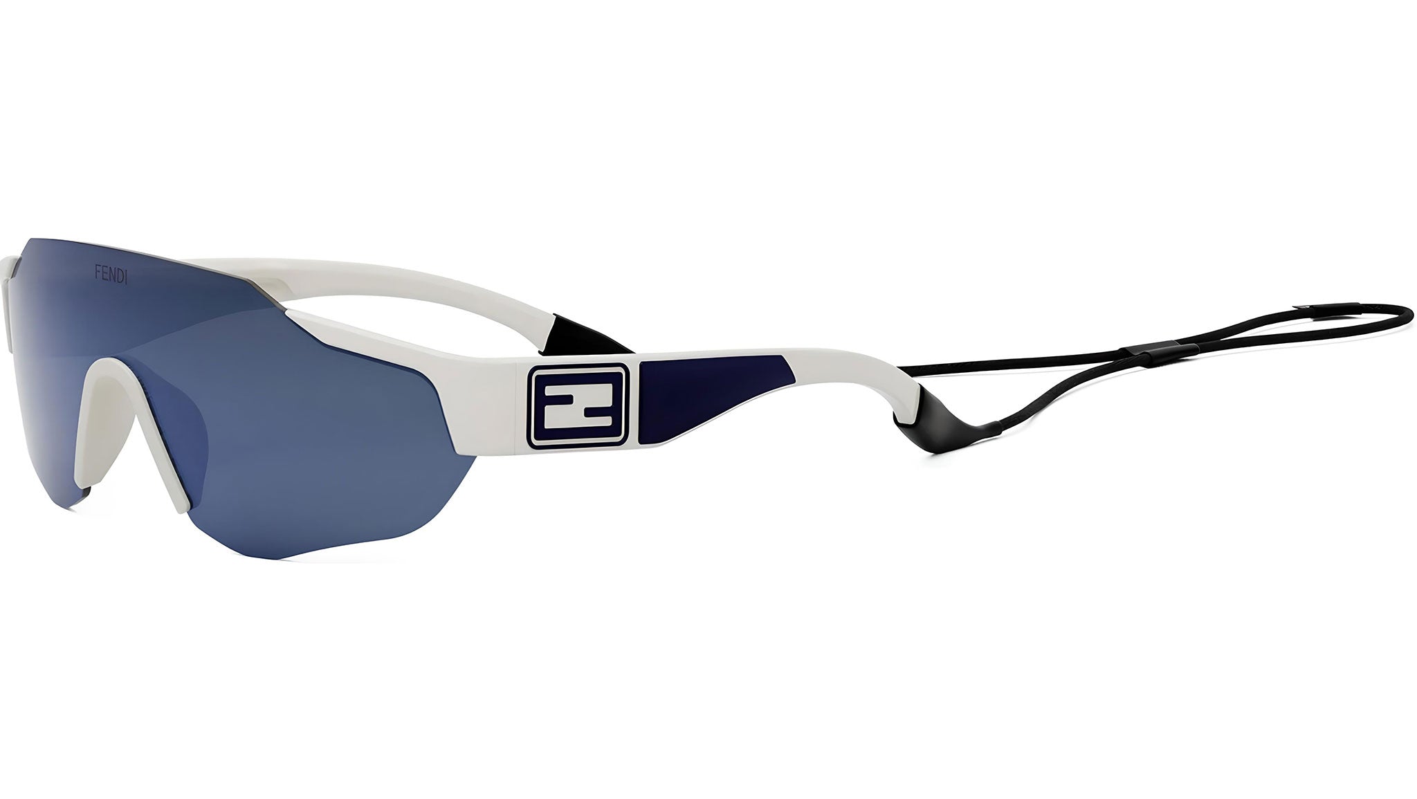 Fendi Sport White Geometric Sunglasses