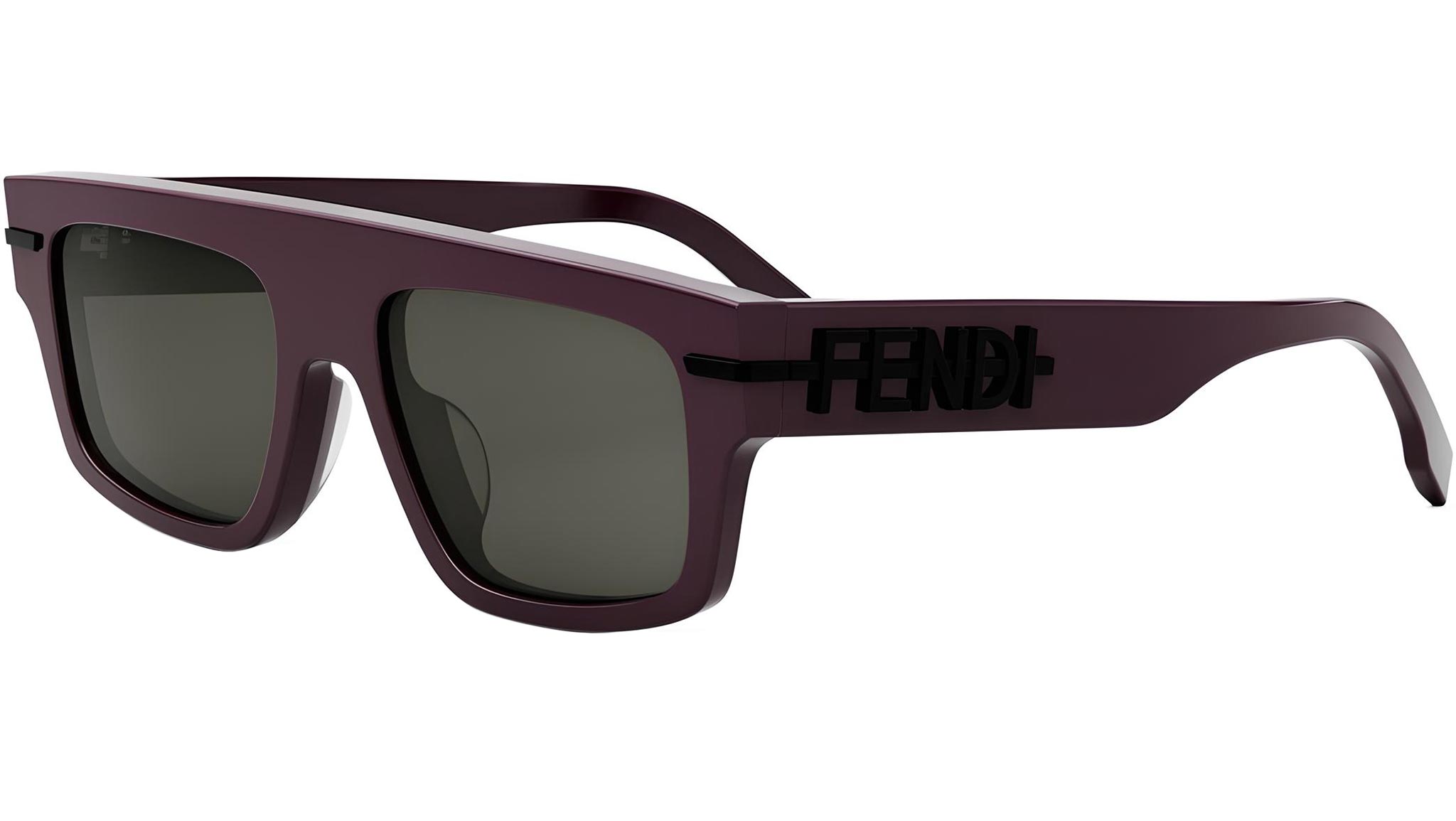 Fendigraphy Purple Rectangular Eyeglasses