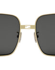 Baguette Yellow Square Sunglasses