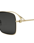 Baguette Yellow Square Sunglasses