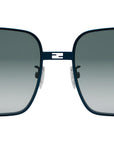 Baguette Blue Square Sunglasses