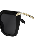 Serpenti Black Butterfly Sunglasses