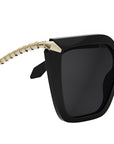 Serpenti Black Butterfly Sunglasses