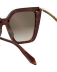 Serpenti Havana Butterfly Sunglasses