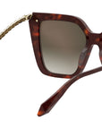 Serpenti Havana Butterfly Sunglasses