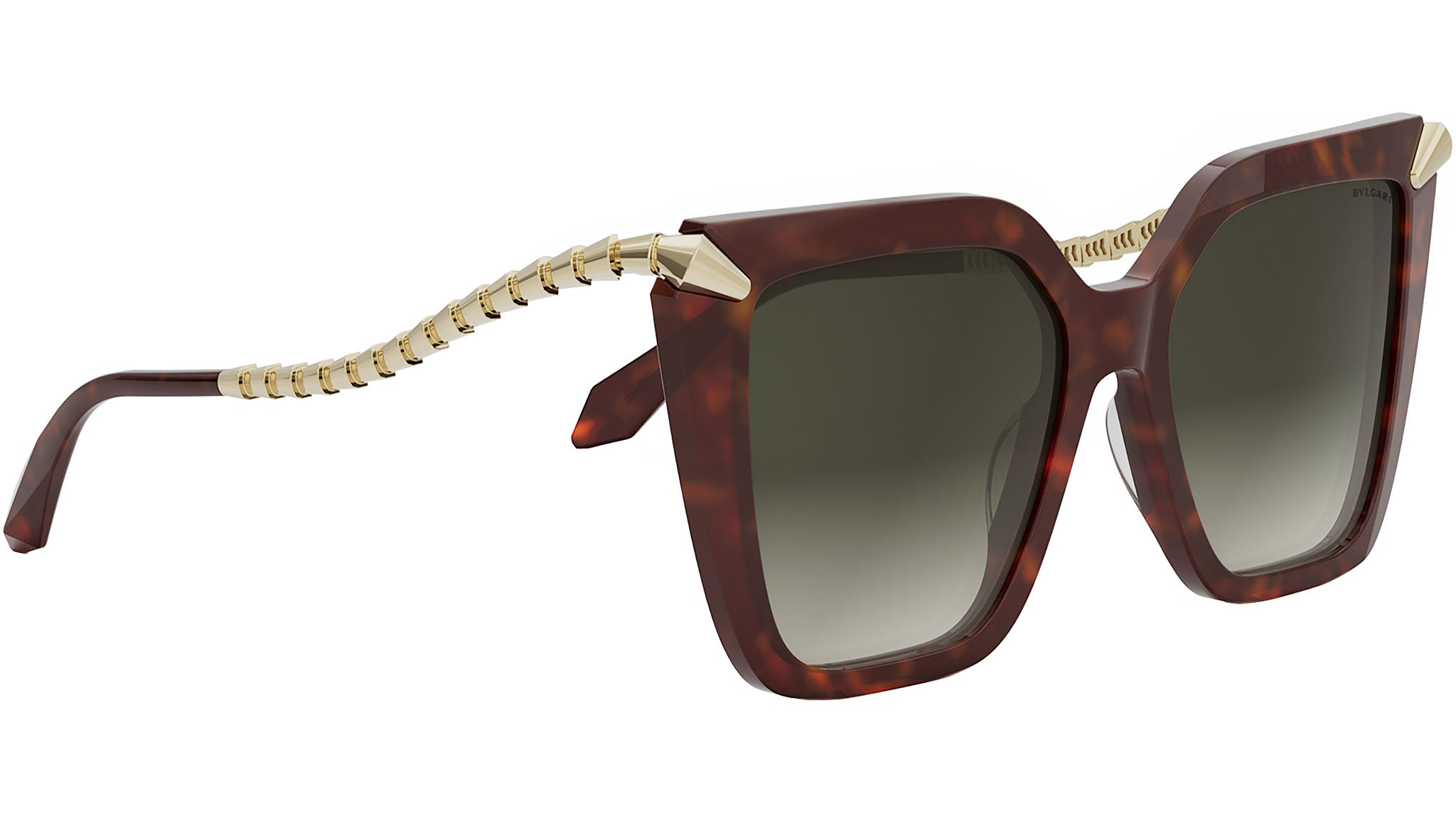 Serpenti Havana Butterfly Sunglasses