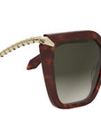 Serpenti Havana Butterfly Sunglasses