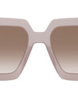 Serpenti Havana Geometric Sunglasses