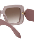 Serpenti Havana Geometric Sunglasses