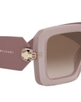 Serpenti Havana Geometric Sunglasses