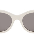 Serpenti Forever White Oval Sunglasses