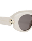 Serpenti Forever White Oval Sunglasses