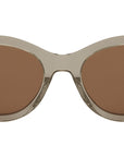 Serpenti Forever Brown Oval Sunglasses