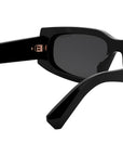 B.zero1 Black Rectangular Sunglasses