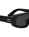 B.zero1 Black Rectangular Sunglasses