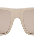 Baguette Brown Square Sunglasses