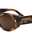 Fendi Roma Havana Oval Sunglasses