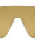 Fendi First Crystal Yellow Rectangular Sunglasses