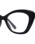 Curvy Black Butterfly Eyeglasses