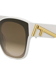 Fendi First Ivory Square Sunglasses