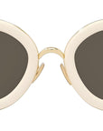 Anagram White Round Sunglasses