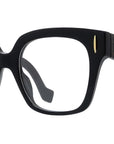 Anagram Black Geometric Eyeglasses