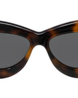 Curvy Havana Cat Eye Sunglasses