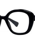 1970 Black Geometric Eyeglasses