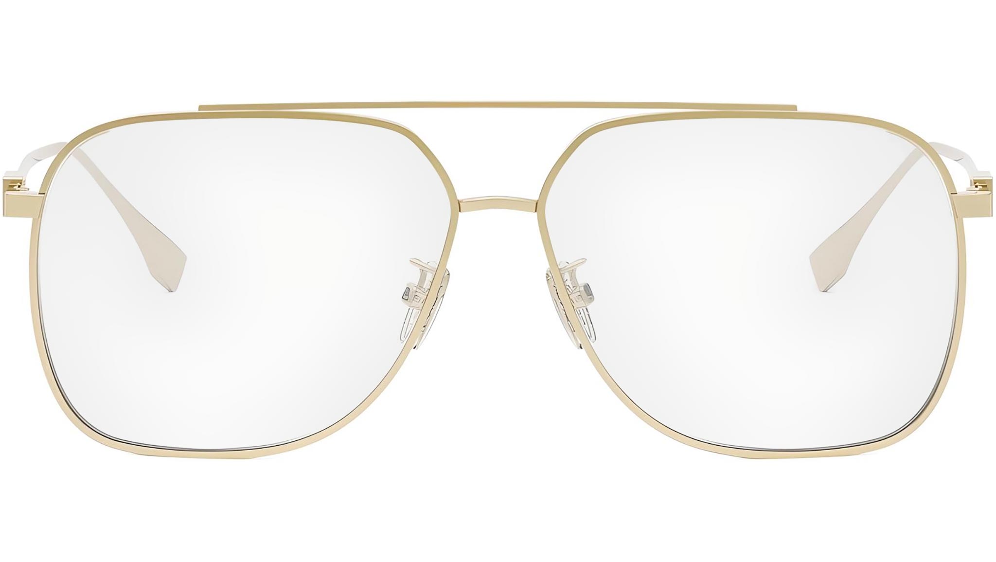 Baguette Yellow Pilot Eyeglasses