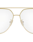 Baguette Yellow Pilot Eyeglasses