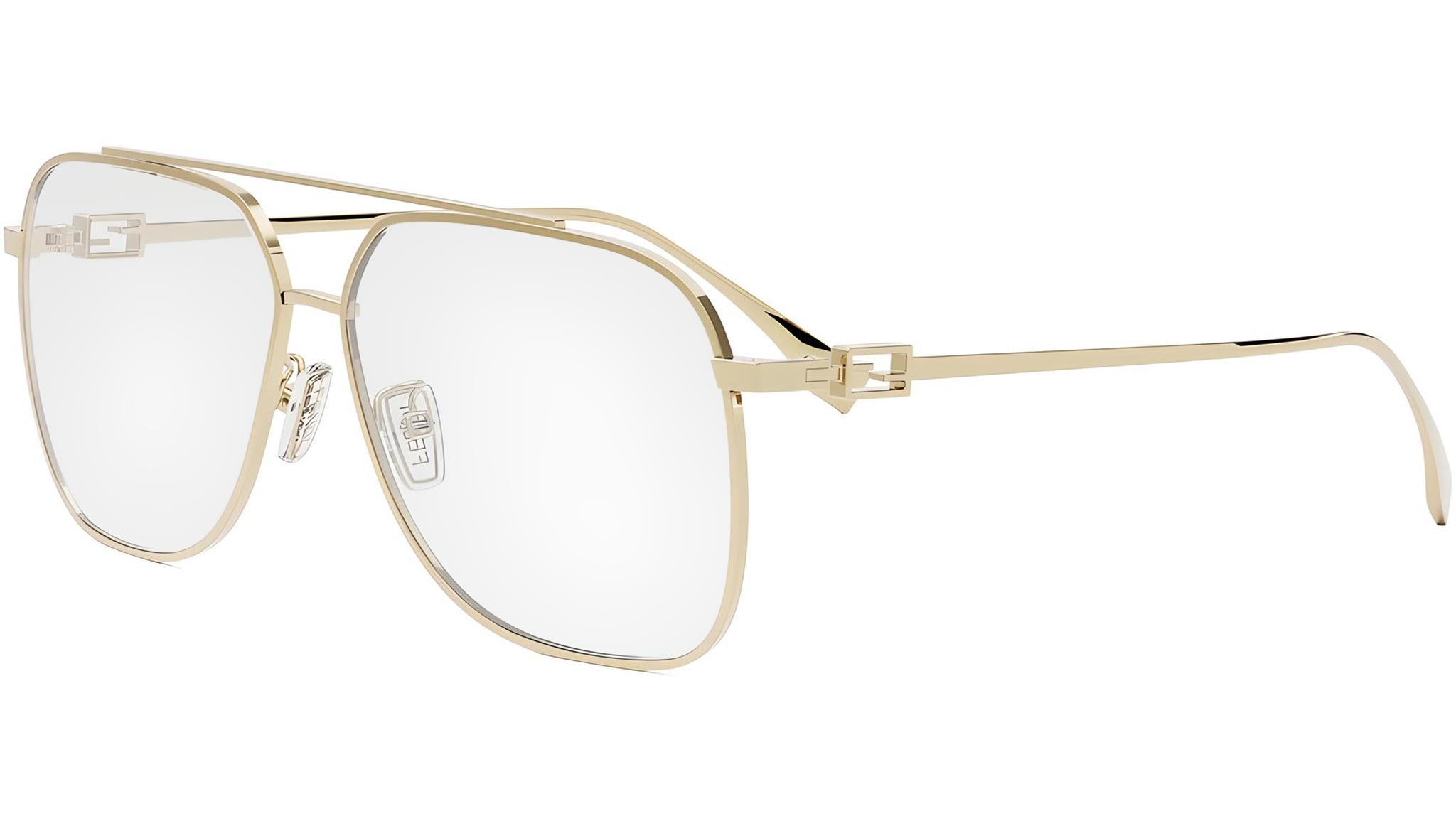 Baguette Yellow Pilot Eyeglasses