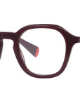 AKA Red Geometric Eyeglasses