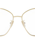 Baguette Yellow Geometric Eyeglasses