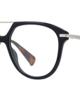 Boke Flower Black Geometric Eyeglasses