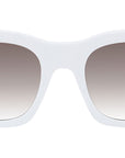 4G White Square Sunglasses