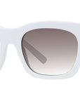 4G White Square Sunglasses