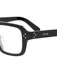 CELINE 3 Dots Black Rectangular Eyeglasses