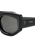 CELINE 3 Dots Shiny Black Butterfly Sunglasses