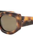 CELINE 3 Dots Classic Havana Butterfly Sunglasses