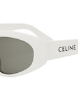 CELINE Monochroms Ivory Geometric Sunglasses