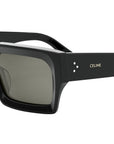 CELINE 3 Dots Black Rectangular Sunglasses