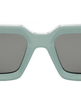 CELINE 3 Dots Opaline Emerald Rectangular Sunglasses