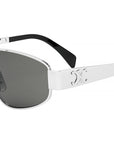 Metal Triomphe Palladium Pilot Sunglasses