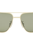 Metal Triomphe Shiny Gold Pilot Sunglasses